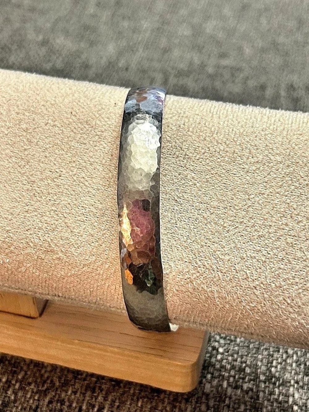 Pearce Hammered Sterling Silver Bangle Bracelet 925